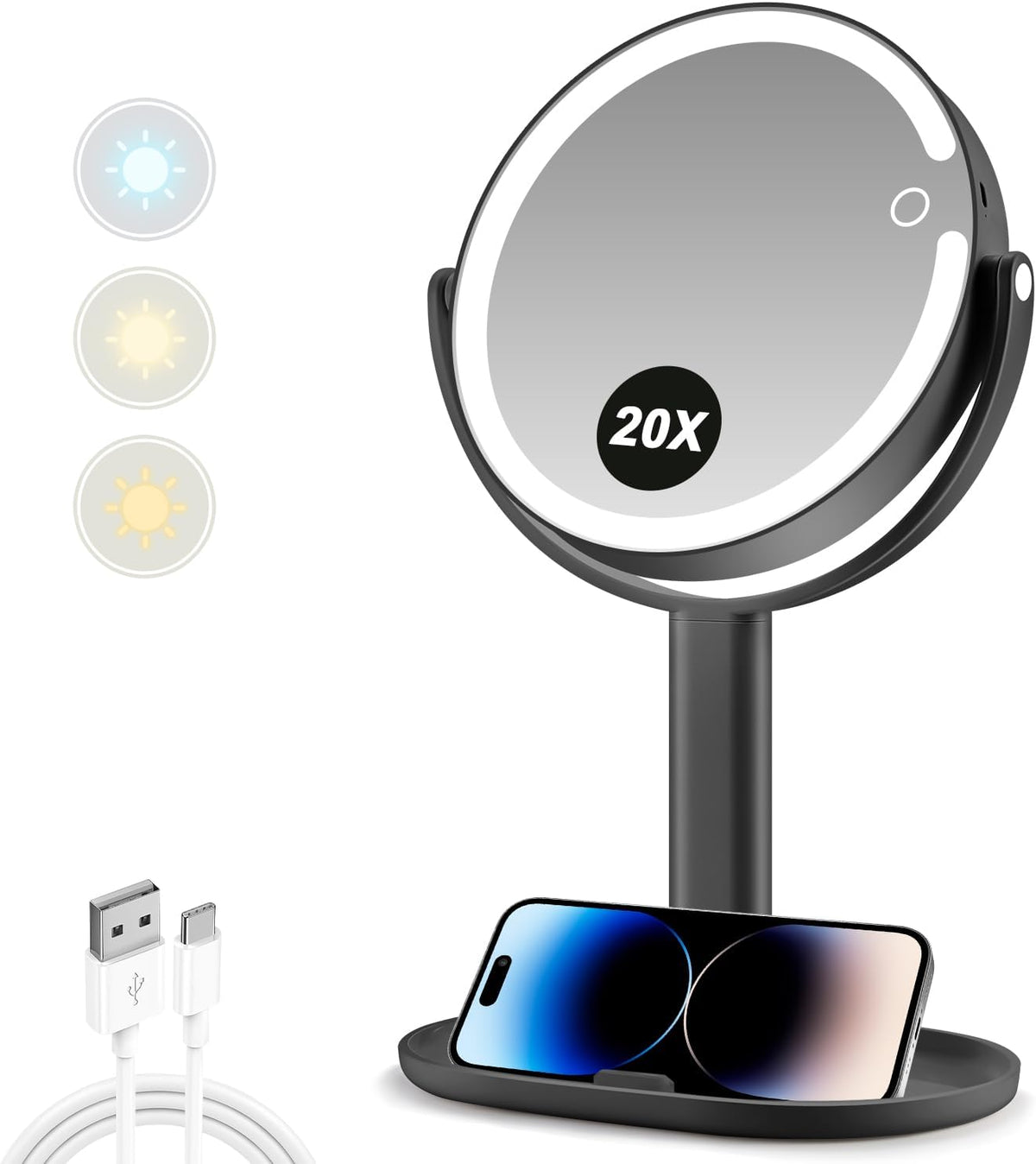 MIYADIVA Lighted Makeup Mirror