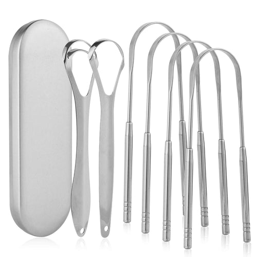 Aussumy Stainless Steel Tongue Scrapers
