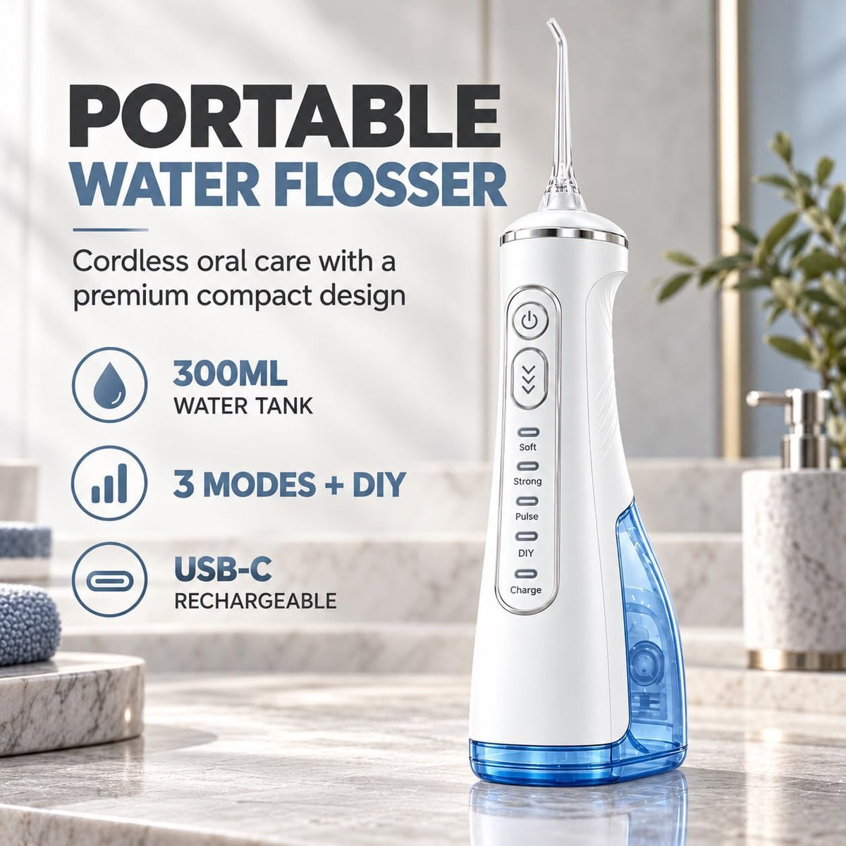 AJELU Cordless Water Flosser