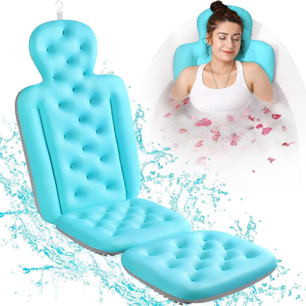 VOXOR Ocean Blue Full-Body Bath Pillow
