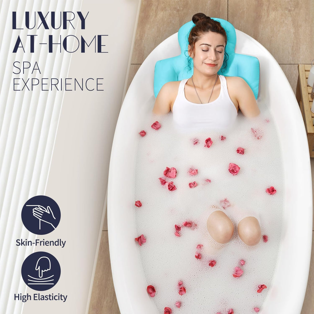 VOXOR Ocean Blue Full-Body Bath Pillow