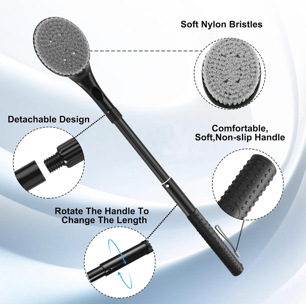 Gobiteli Extendable Long-Handle Back Scrubber