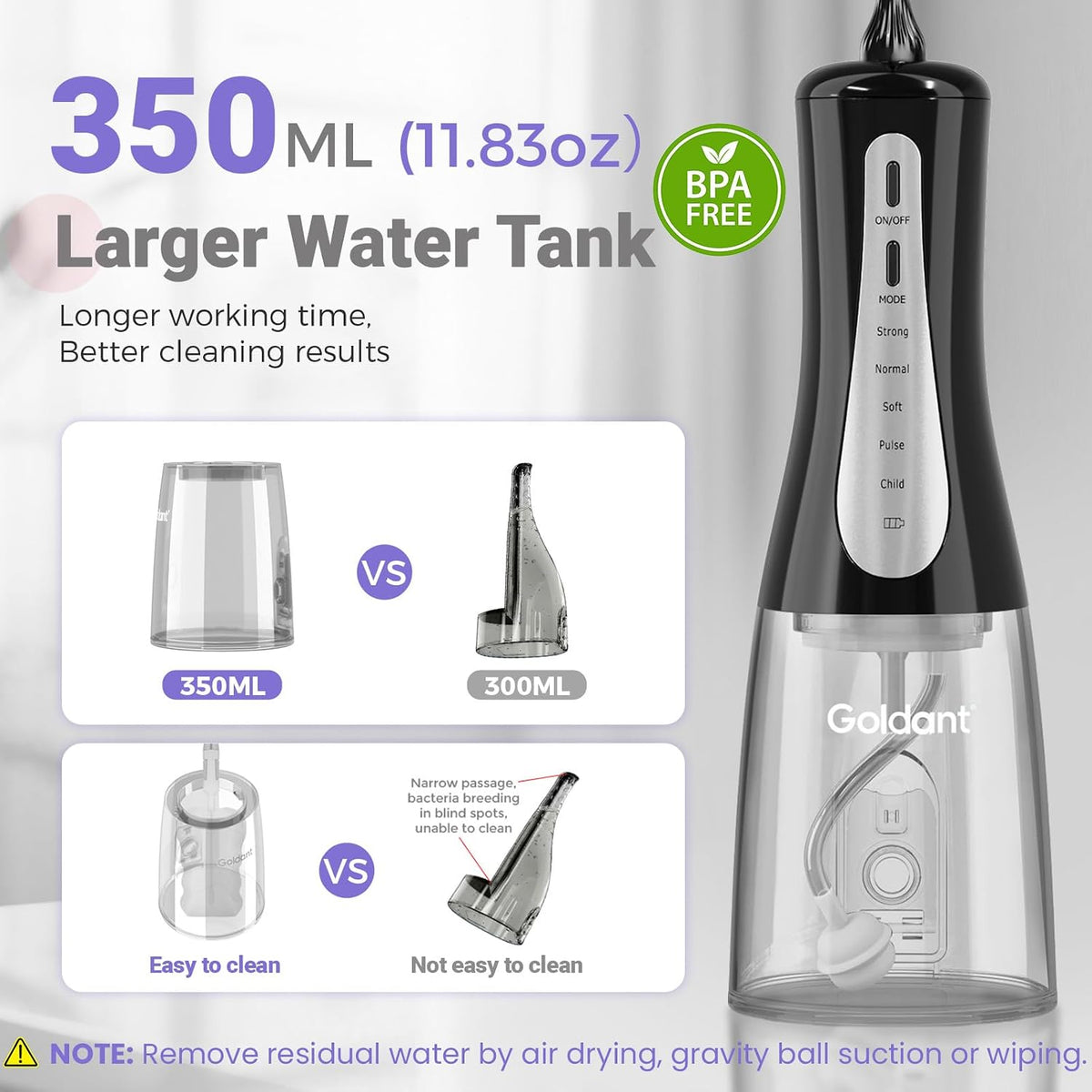 GOLDANT Cordless Water Flosser