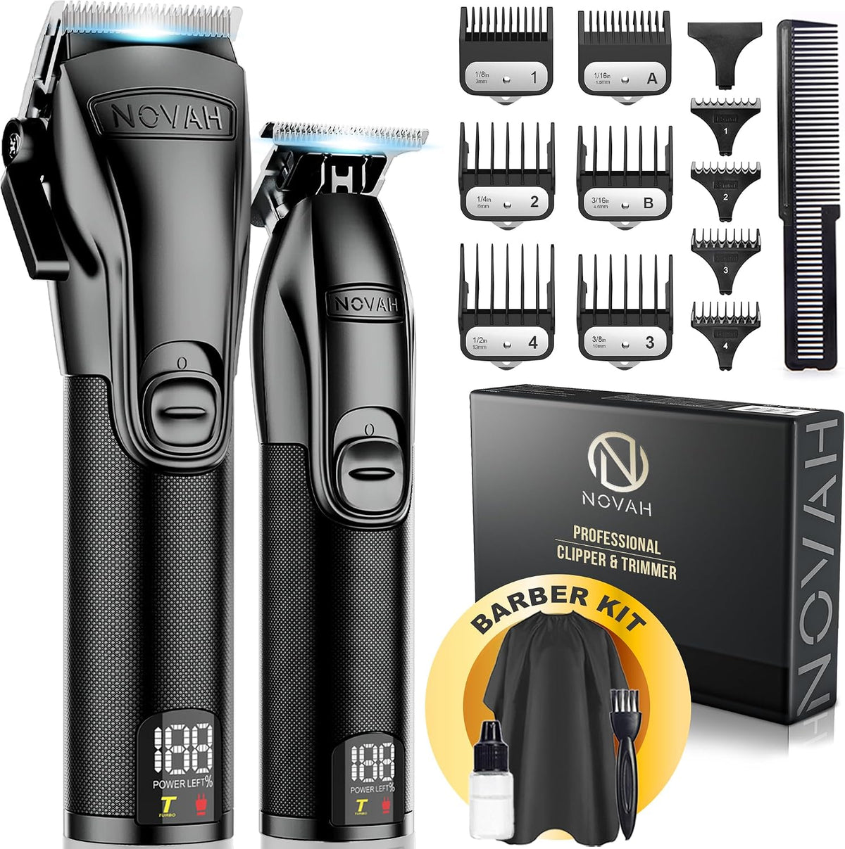 NOVAH Grooming Hair Clipper and Trimmer Set