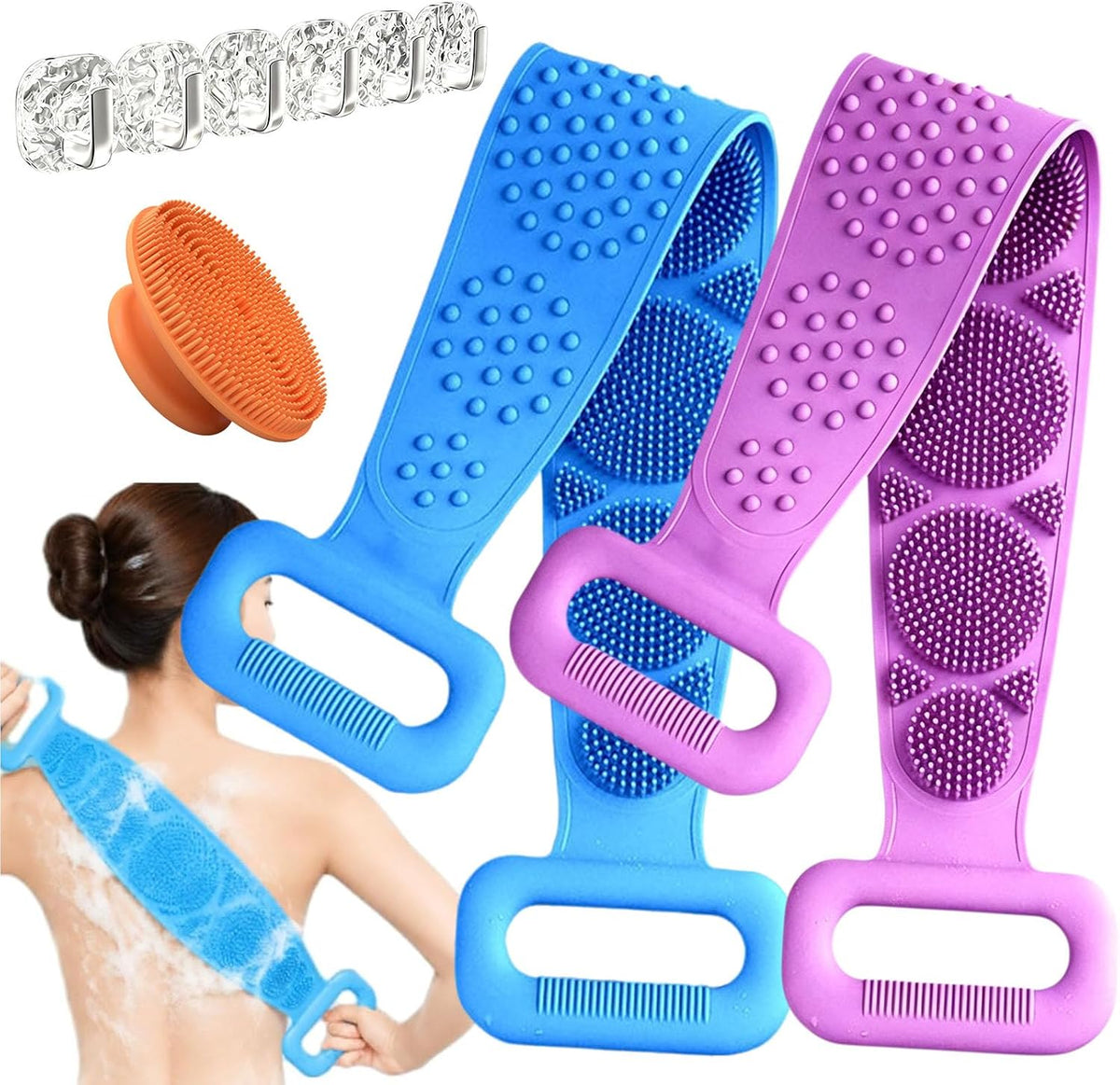 phiorine Silicone Body Scrubber Belt