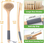 Entgvvv Boar Bristle Bath Brush