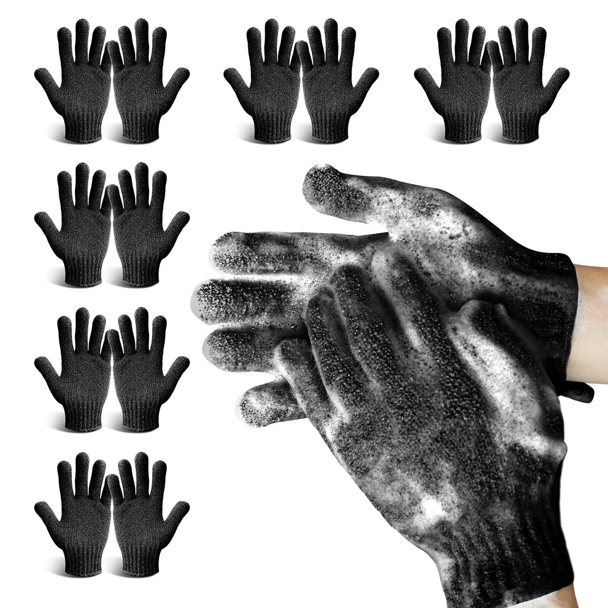 MIG4U Nylon Exfoliating Shower Gloves